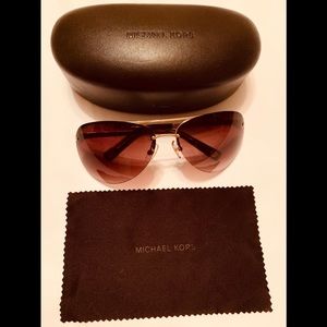 Michael Kors Gold Aviator Sunglasses